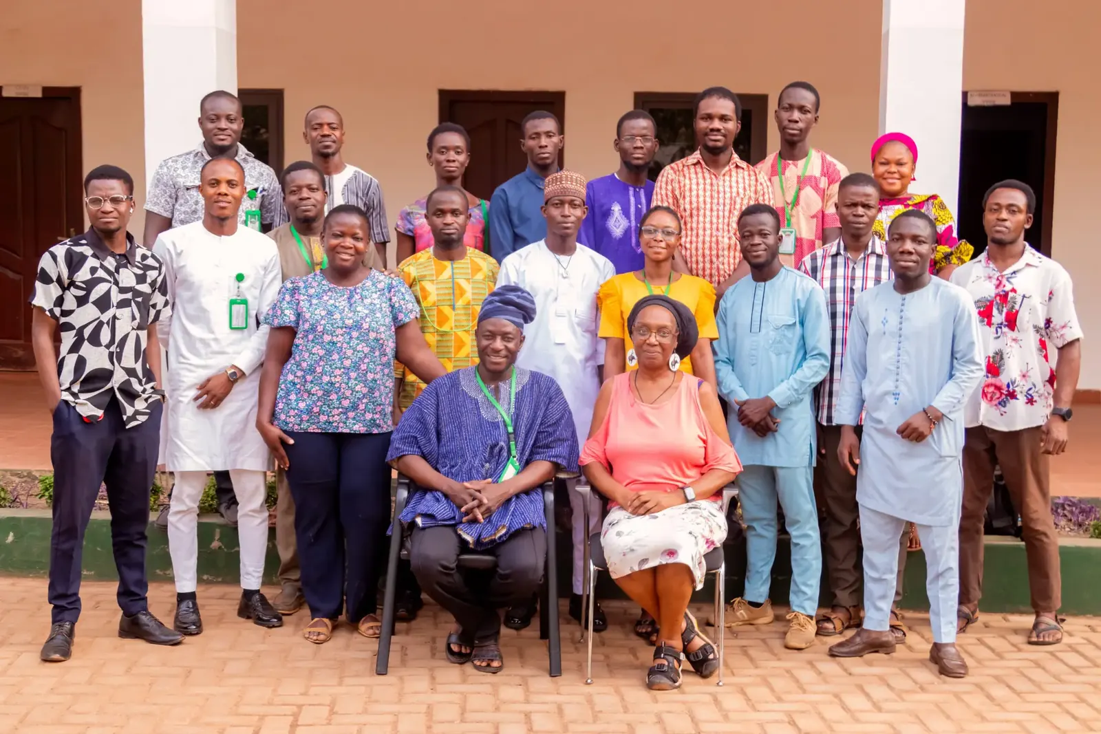 The teaching and support staff outside the classrooms